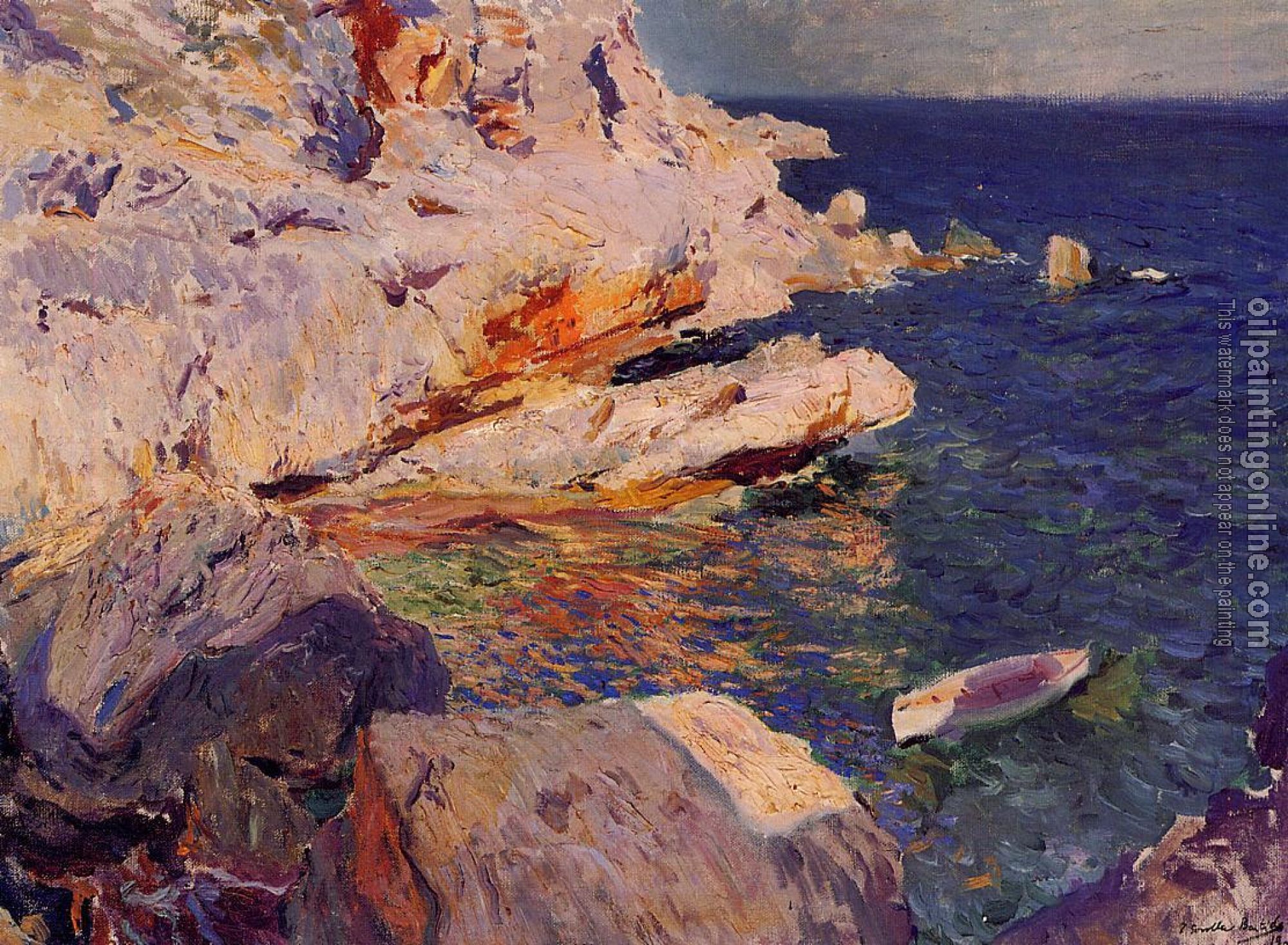 Joaquin Sorolla y Bastida - Rocks at Javea